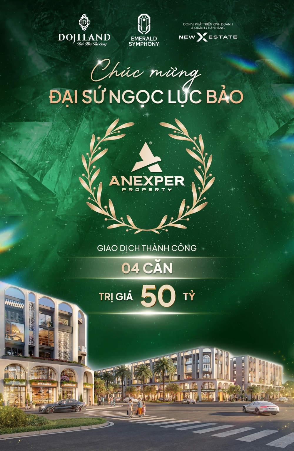 Anexper x Emerald Symphony: Thiết lập kỷ lục giao dịch 50 tỷ, khẳng định bản lĩnh dẫn đầu thị trường