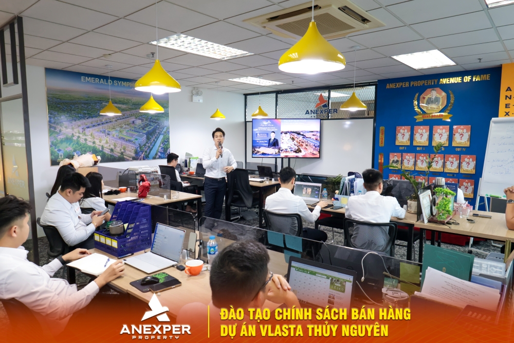Chi tiết buổi Anexper đào tạo chính sách bán hàng dự án Vlasta Thủy Nguyên 