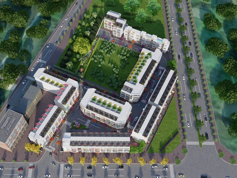 Phối cảnh dự án Hong Kong Town