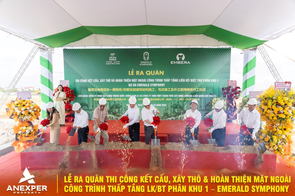 Ý nghĩa của lễ ra quân thi công phân khu 1 trong tiến trình dự án Emerald Symphony