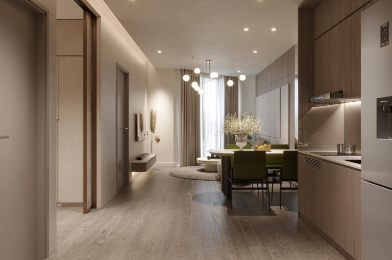 Không gian căn hộ dự án Prima Bay Hạ Long
