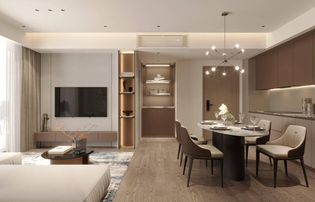 Không gian căn hộ dự án Prima Bay Hạ Long