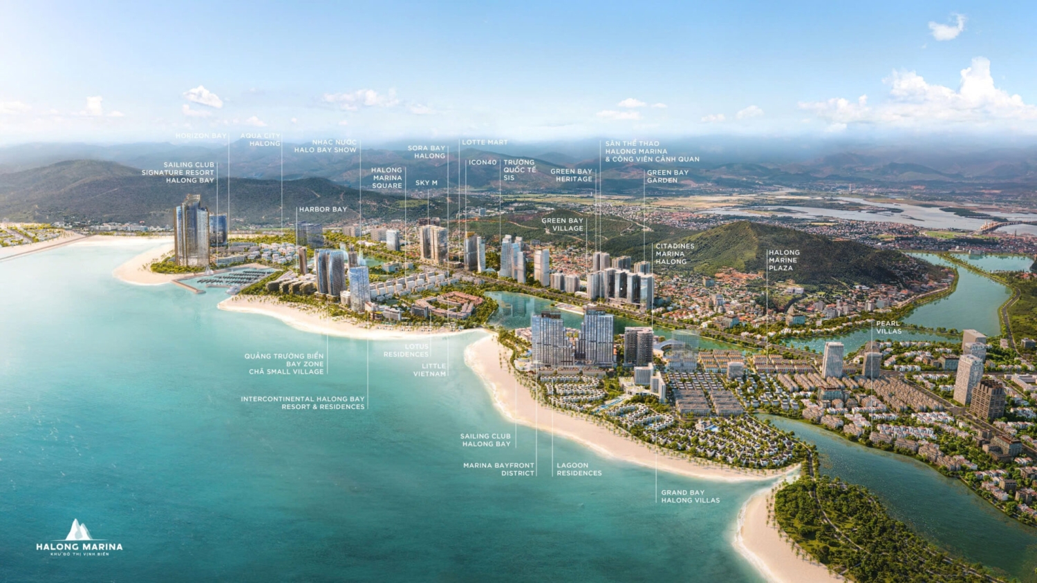 Toàn cảnh 3 bán đảo Hạ Long Marina