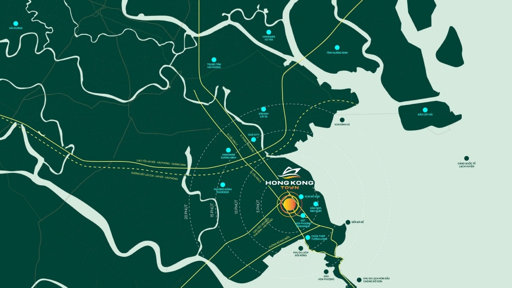 Vị trí dự án Hong Kong Town nằm ở đâu?
