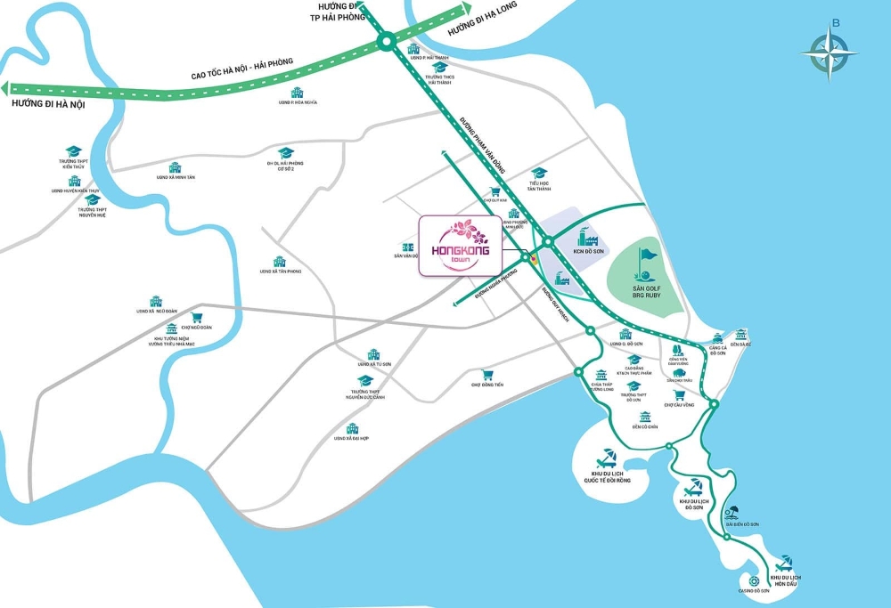 Vị trí dự án Hong Kong Town – Phân tích chi tiết tiềm năng kết nối và giá trị đầu tư