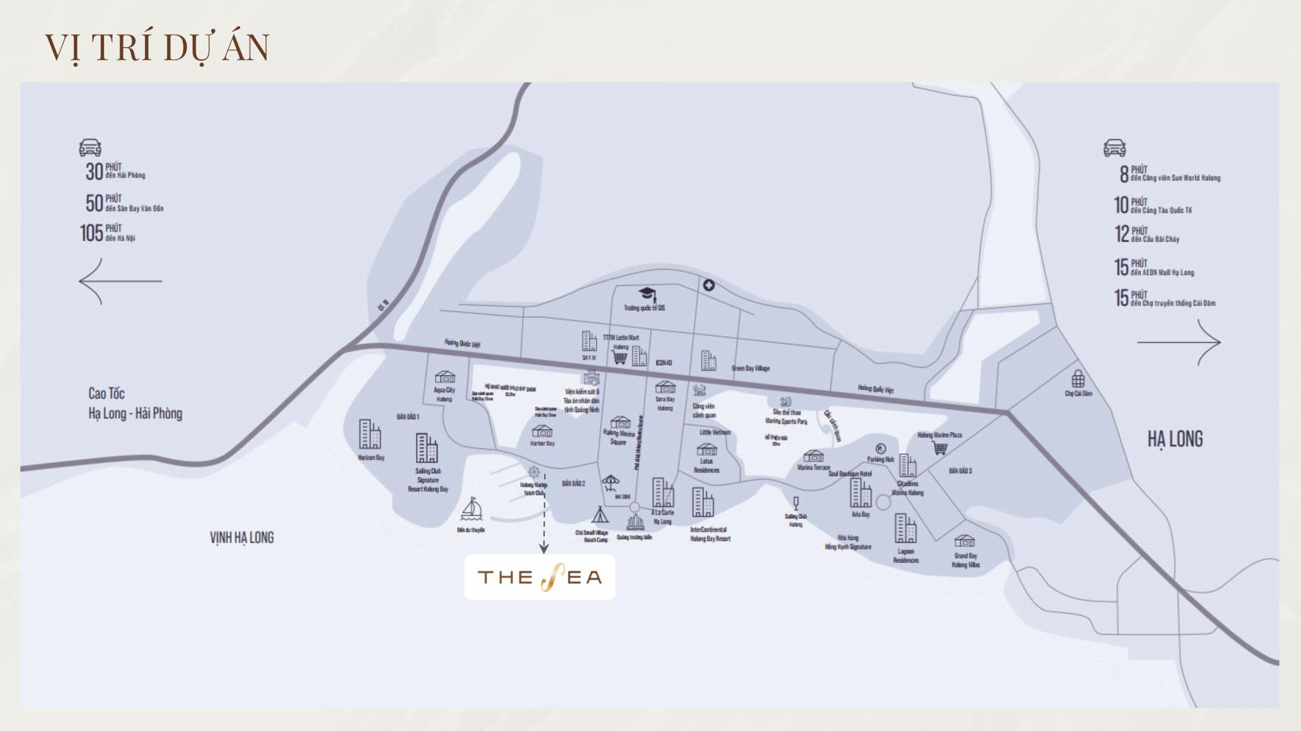 Vị trí dự án The Sea Hạ Long